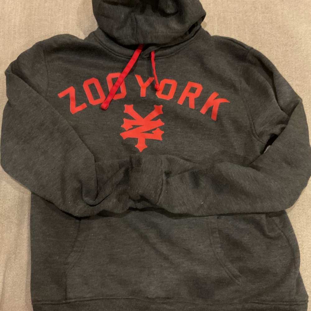 Zoo York Charcoal Hoodie with Red Details